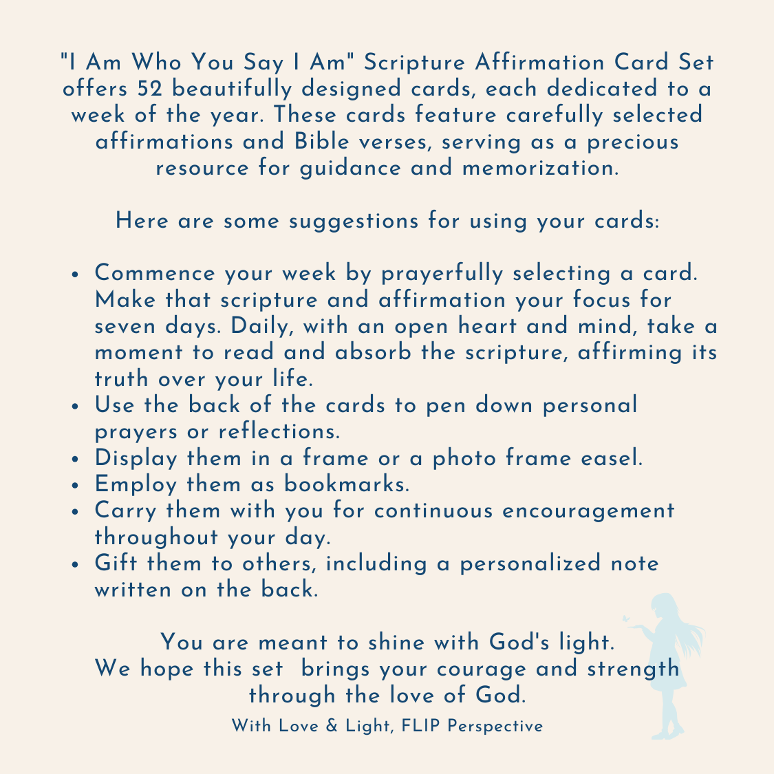 "I AM A Child of God" Scripture Affirmation Cards